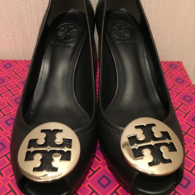 Tory Burch(トリーバーチ)のトリーバーチ♡オープントゥパンプス♡ レディースの靴/シューズ(ハイヒール/パンプス)の商品写真