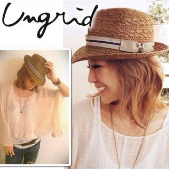 Ungrid(アングリッド)のungrid♡ライン中折れHAT レディースの帽子(ハット)の商品写真