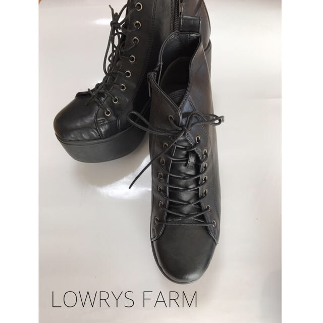 (未使用)LOWRYS FARM＊レースアップブーツ