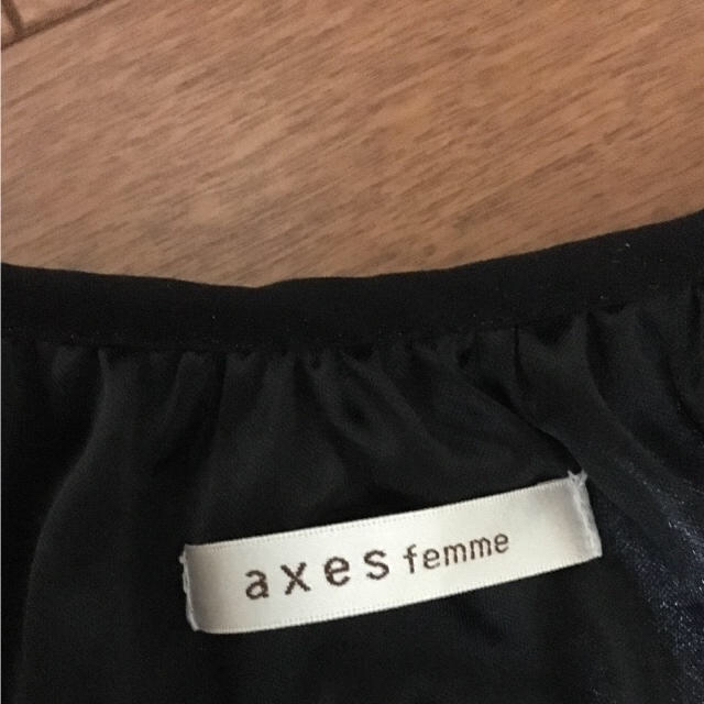 axes femme(アクシーズファム)のブラックワンピース レディースのワンピース(ミニワンピース)の商品写真