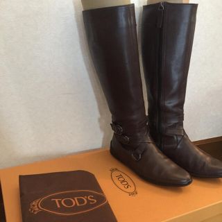 トッズ(TOD'S)ののんの様専用 TOD'S レザーブーツ 36 1/2(ブーツ)