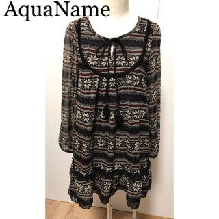 アクアネーム(AquaName)のシフォンワンピース★AquaName(ミニワンピース)