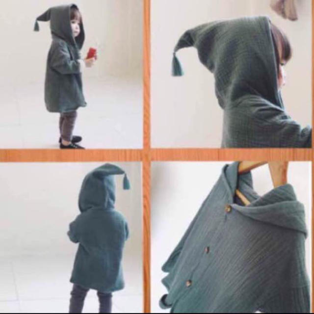 とんがり帽子☺︎コットンジャケット キッズ/ベビー/マタニティのキッズ服男の子用(90cm~)(ジャケット/上着)の商品写真