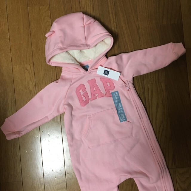 babyGAP(ベビーギャップ)のbaby gap❁ 新品 カバーオール 80 ピンク キッズ/ベビー/マタニティのベビー服(~85cm)(カバーオール)の商品写真