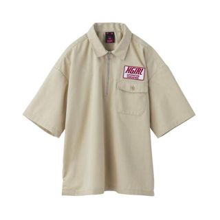 エックスガール(X-girl)のx-girl S/S HALF ZIP SHIRT　エックスガール(Tシャツ(半袖/袖なし))