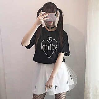 ♥️大流行♥️ Tシャツ スカートセット ゆめかわいい系(Tシャツ(半袖/袖なし))