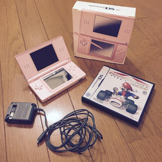 ニンテンドーDS(ニンテンドーDS)のnintendo DS lite ピンク マリオカート セット 任天堂 ライト(携帯用ゲーム機本体)