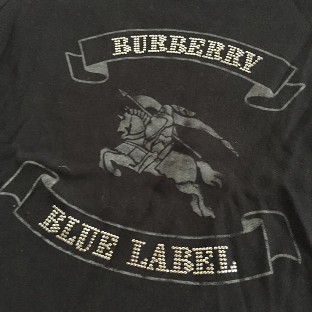 BURBERRY BLUE LABEL(バーバリーブルーレーベル)のバーバリー・ロゴロンT 美品 レディースのトップス(Tシャツ(長袖/七分))の商品写真