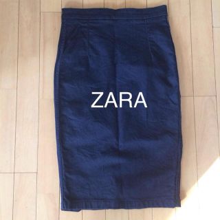 ザラ(ZARA)のZARA 人気のデニムペンシルスカート(ひざ丈スカート)