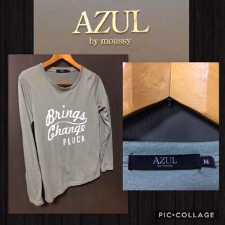 アズールバイマウジー(AZUL by moussy)のAZUL by moussy 長袖 カットソー ロンT レディースM(カットソー(長袖/七分))