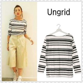 アングリッド(Ungrid)の新品　Ungrid　ランダムボーダーTee(カットソー(長袖/七分))