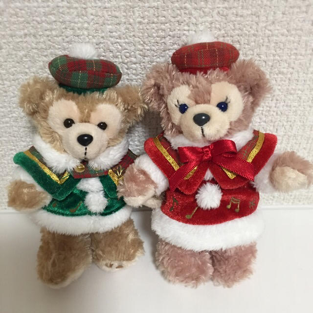 ダッフィー♡シェリーメイ クリスマス ぬいぐるみバッチ