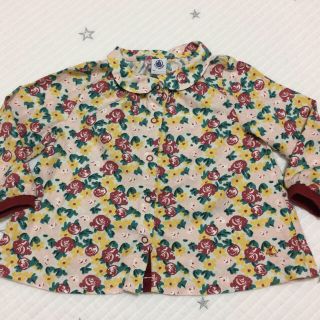 プチバトー(PETIT BATEAU)のプチバトーブラウス80センチ(シャツ/カットソー)