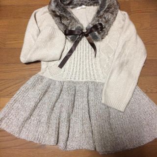 アクシーズファム(axes femme)のaxes femme  ニットワンピース(ミニワンピース)