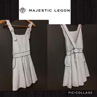 マジェスティックレゴン(MAJESTIC LEGON)のMAJESTIC LEGON ジャンパースカート 販売価格¥5616 新品未使用(ひざ丈ワンピース)