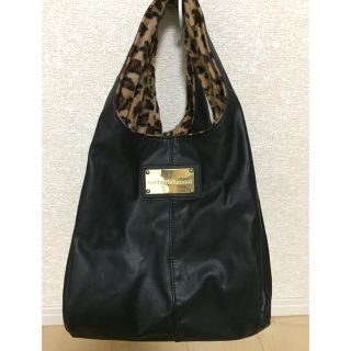 ミエルクリシュナ(Miel Crishunant)のmiel crishunant★レザー✖️ヒョウ柄リバーシブルバッグ(トートバッグ)