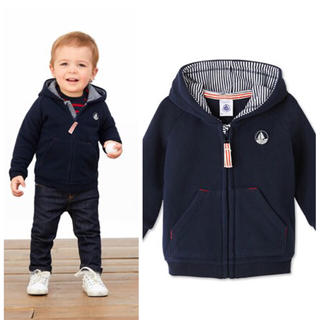 プチバトー(PETIT BATEAU)の新品☆プチバトー フリースフード付パーカ/こどもビームス SHIPS(ジャケット/上着)