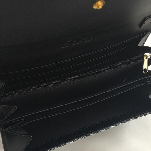 新品 &byP&D ショルダー付き長財布 グレー×ブラック 2