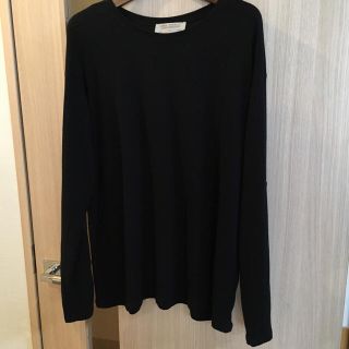 ザラ(ZARA)のZARA 肘当て付き トップス  ブラック(トレーナー/スウェット)