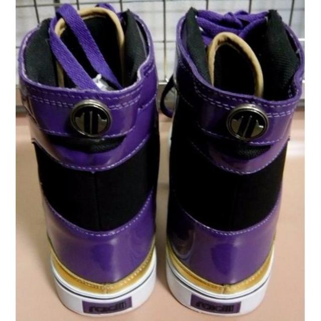 新品RADII‐ラディハイカットスニーカー GOLDPURPLE メンズの靴/シューズ(スニーカー)の商品写真