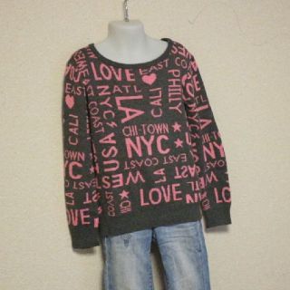 フォーエバートゥエンティーワン(FOREVER 21)のFOREVER21 女の子 薄いニット S(120cm)(ニット)