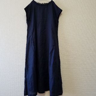 ネストローブ(nest Robe)の新品 ネストローブ リネンフリンジワンピース(ロングワンピース/マキシワンピース)