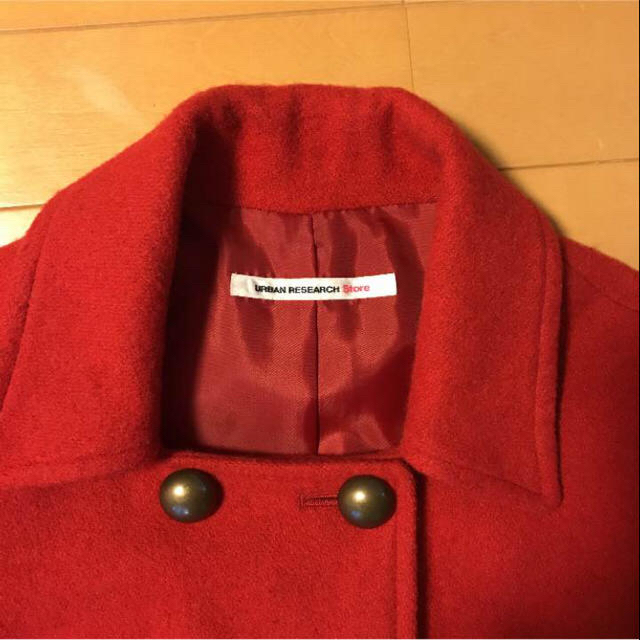 URBAN RESEARCH(アーバンリサーチ)のお値下げ！アーバンリサーチ キレイな赤いコート レディースのジャケット/アウター(ピーコート)の商品写真