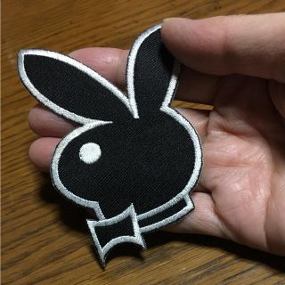 【レア】play boy スカジャン 刺繍 ロゴ ワッペン 青タグ