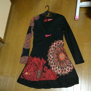 デシグアル(DESIGUAL)の長袖ワンピ(ひざ丈ワンピース)