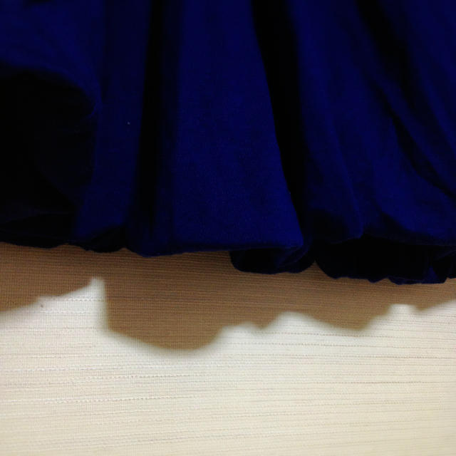 青バルーンスカート☆ 送料込 レディースのスカート(ひざ丈スカート)の商品写真