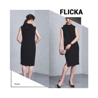 フリッカ FLICKA 16SS バック切り替え ノースリーブ ワンピース /m