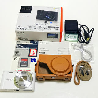 ソニー(SONY)の『未使用』SONY  DSC-WX350デジタルカメラ  ホワイト(コンパクトデジタルカメラ)