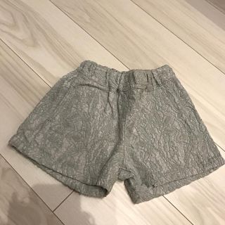 ブリーズ(BREEZE)のBREEZE レース柄ショーパン ライトグレー 80センチ(パンツ)