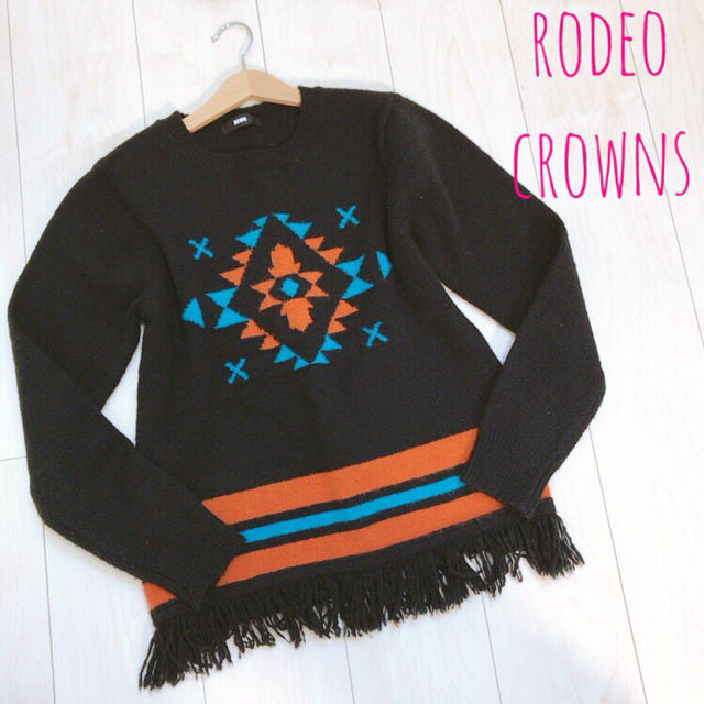 RODEO CROWNS(ロデオクラウンズ)の専用 ロデオクラウンズ フリンジ ニット レディースのトップス(ニット/セーター)の商品写真