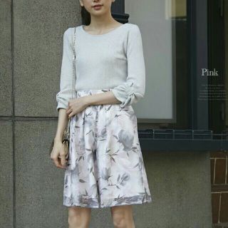 トッコ(tocco)のtocco closet★花柄エアリースカート(ひざ丈スカート)