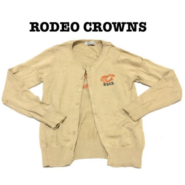 RODEO CROWNS(ロデオクラウンズ)のロデオ！ベージュ！カーディガン レディースのトップス(カーディガン)の商品写真