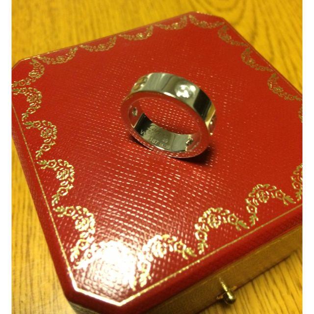 Cartier - 大幅値下げ！！　カルティエ　ラブリング　ハーフダイヤ　49号
