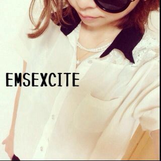 エムズエキサイト(EMSEXCITE)のEMSEXCITE♥︎シフォンブラウス(シャツ/ブラウス(半袖/袖なし))