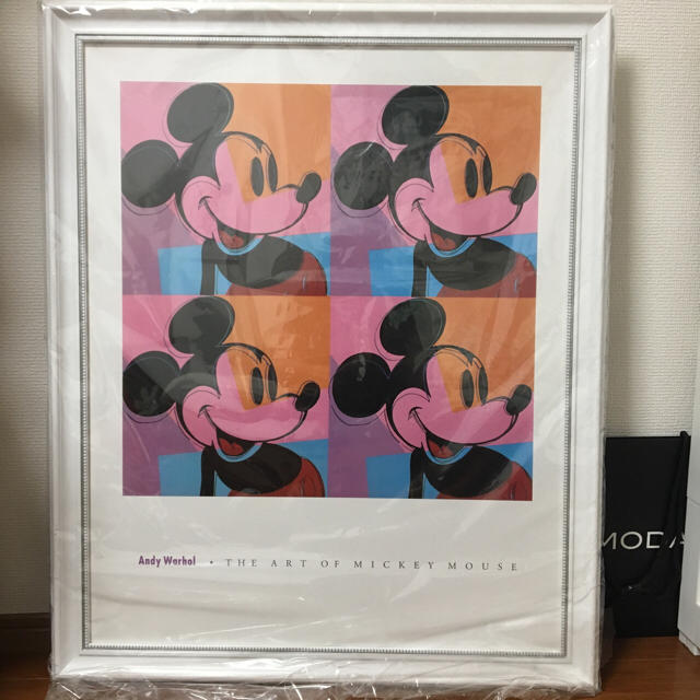 アンディウォーホル レプリカ Mickey Mouse 正方形 アート/写真