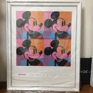 ディズニー(Disney)のアンディウォーホル レプリカ Mickey Mouse 正方形(アート/写真)