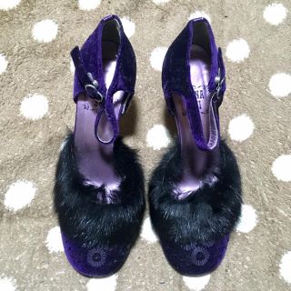 アナスイ(ANNA SUI)のANNA SUIのファー付ヒール(ハイヒール/パンプス)