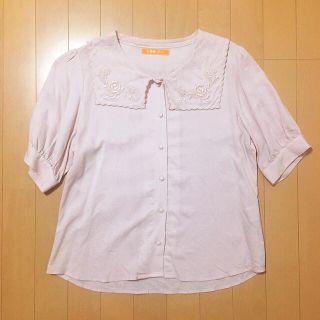 フィント(F i.n.t)の【F i.n.t】ハンカチーフ衿ブラウス  light pink(シャツ/ブラウス(半袖/袖なし))