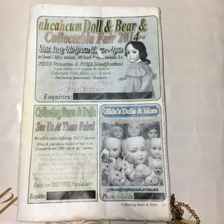 アチャチュムムチャチャ(AHCAHCUM.muchacha)のあちゃちゅむ 新聞型 クラッチバッグ(クラッチバッグ)