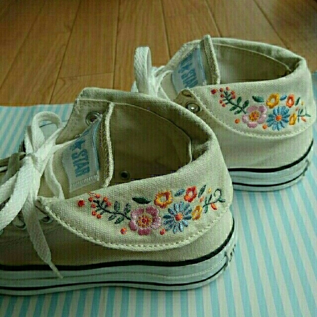 CONVERSE - †‡葵†‡様専用 コンバース スニーカー 花柄 刺繍 フラワー