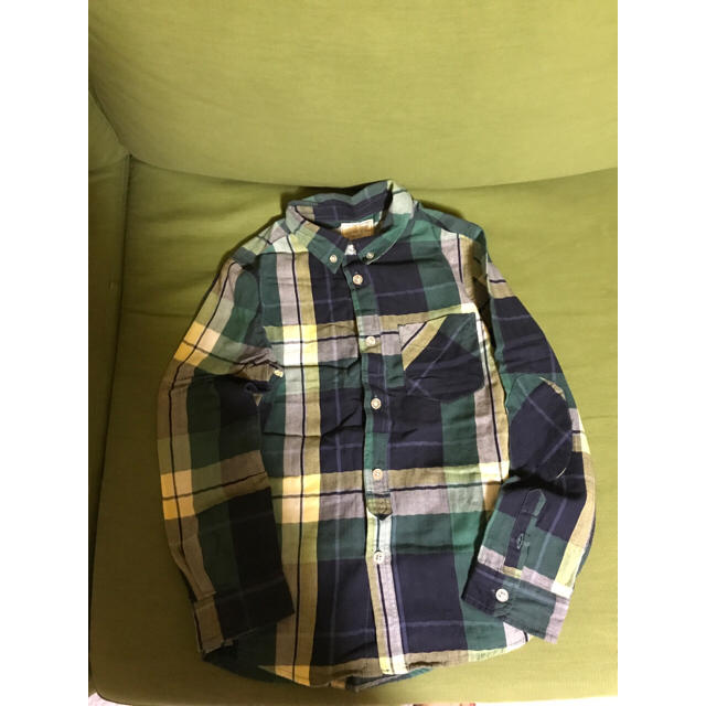 ZARA KIDS(ザラキッズ)のZarakidsザラキッズチェックボタンダウンシャツ キッズ/ベビー/マタニティのキッズ服男の子用(90cm~)(ブラウス)の商品写真