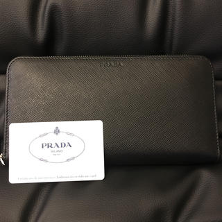 プラダ(PRADA)のプラダ 財布 黒 新品 サフィアーノ(長財布)