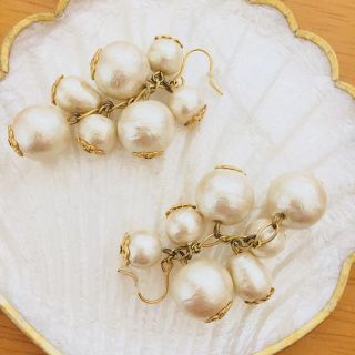 ブルーム(BLOOM)のCOCHET コットンパールピアス(ピアス)