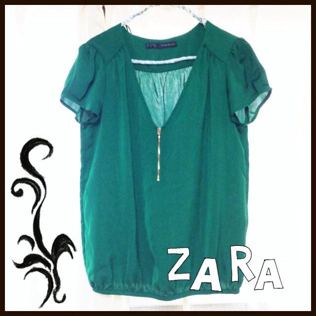 ZARA(ザラ)のZARA シフォントップス レディースのトップス(シャツ/ブラウス(半袖/袖なし))の商品写真