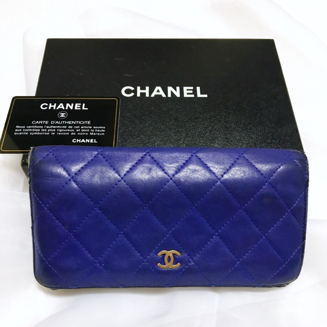 CHANEL(シャネル)の値下げ！！正規品 シリアルナンバーあり CHANEL マトラッセ長財布 レディースのファッション小物(財布)の商品写真