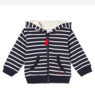 プチバトー(PETIT BATEAU)のプチバトー☆24M裏起毛マリニエールジップアップパーカ(トレーナー)